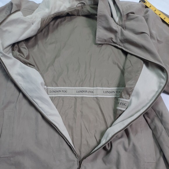 London Fog Mens Brown Full Zip Hooded Jacket Coat size 2X Reg - Picture 7 of 10